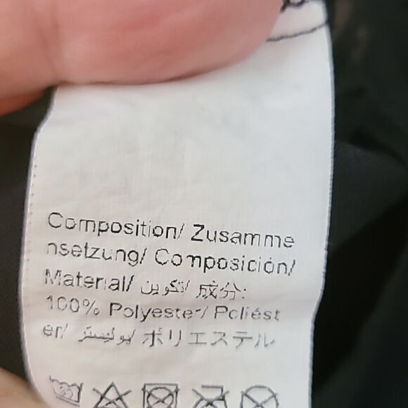 Shein Black Short Sleeve Top with Gold Pearl Chain at Neckline, Size 4X - Picture 8 of 8